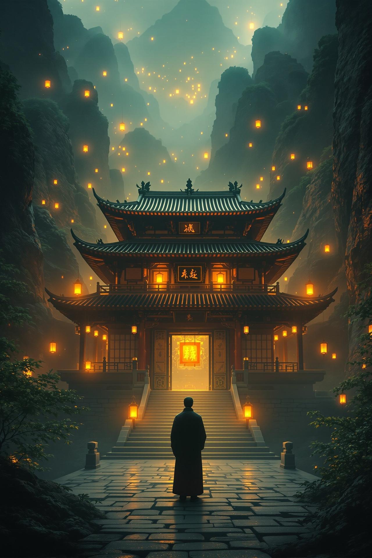 熊猫影视独家呈现电影《古刹秘案》高清海报，古装悬疑巨制